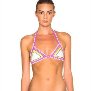 SAME Swim Catch Bikini Top Lime Sherbet